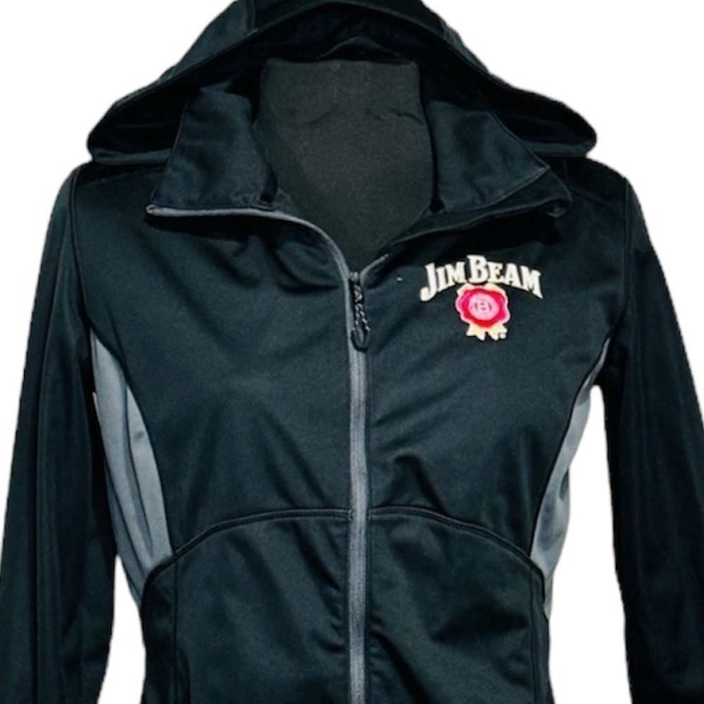 OGIO Endurance Womens Jim Beam Blacktop/Gear Grey Pivot Soft Shell LOE721, XS